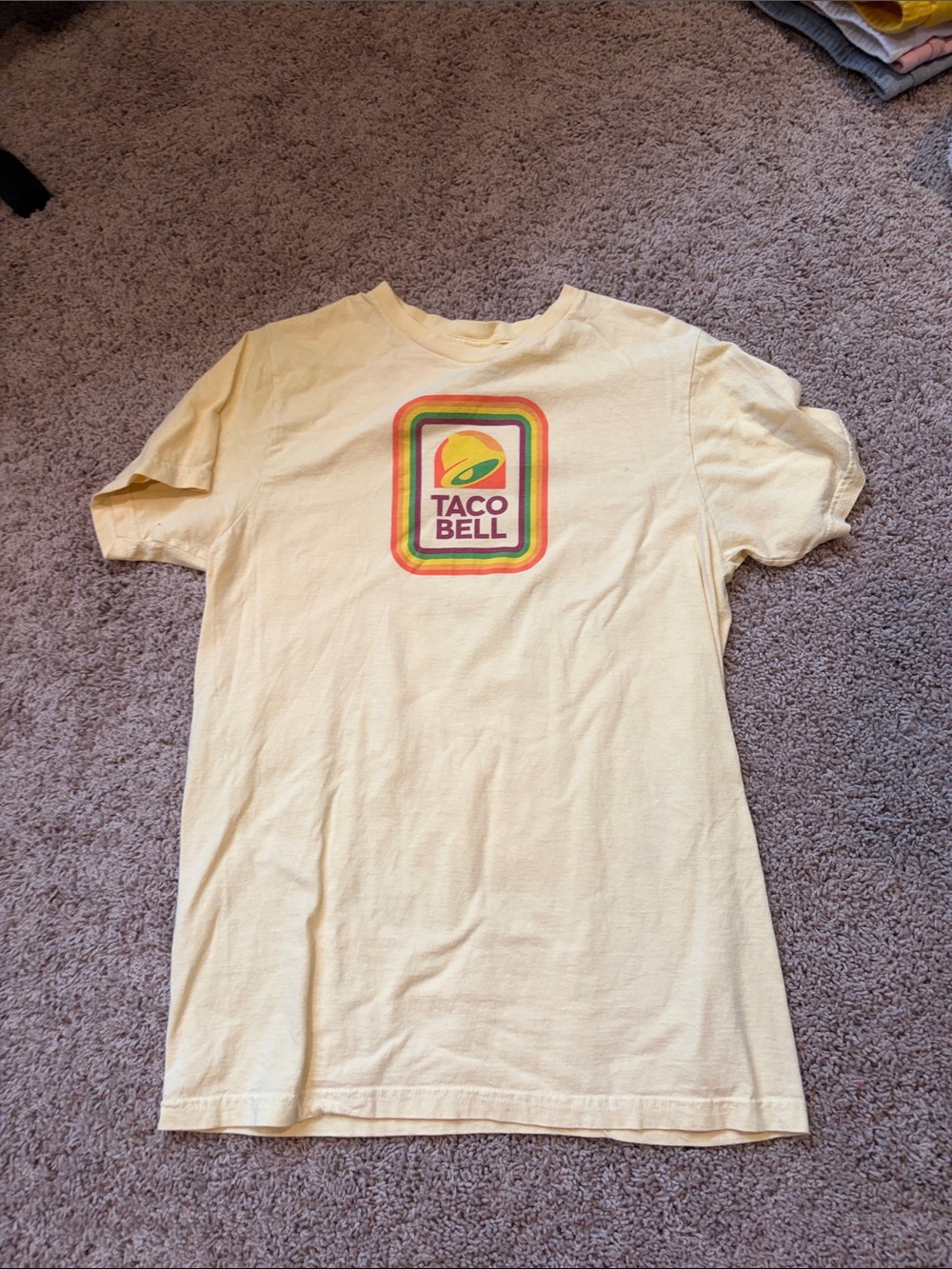 Taco Bell Yellow Retro Logo Short Sleeve Tee